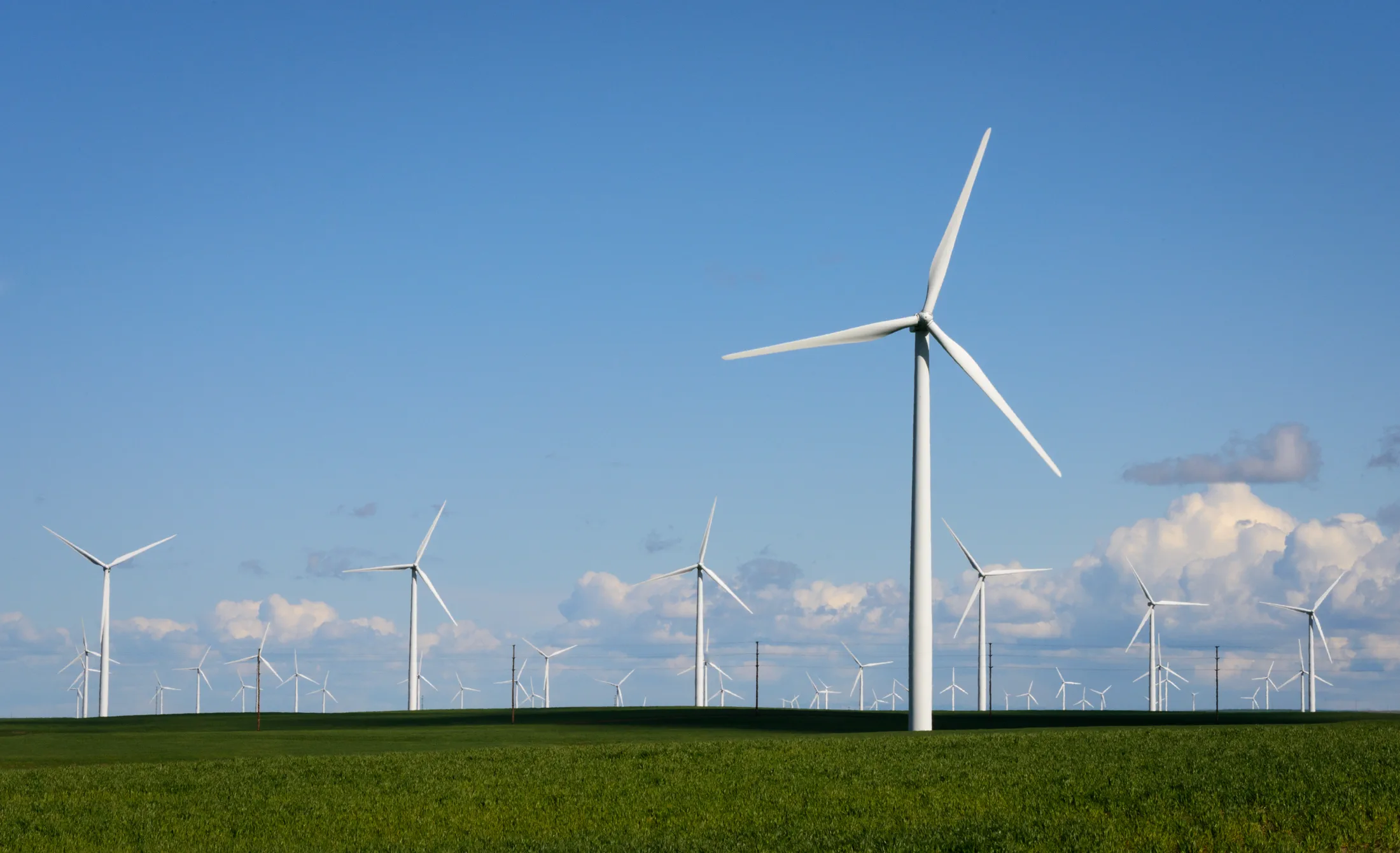 Wind turbines in Montenegro landscape