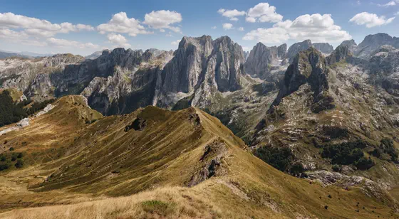 Mountain landscape in a Montenegro national park