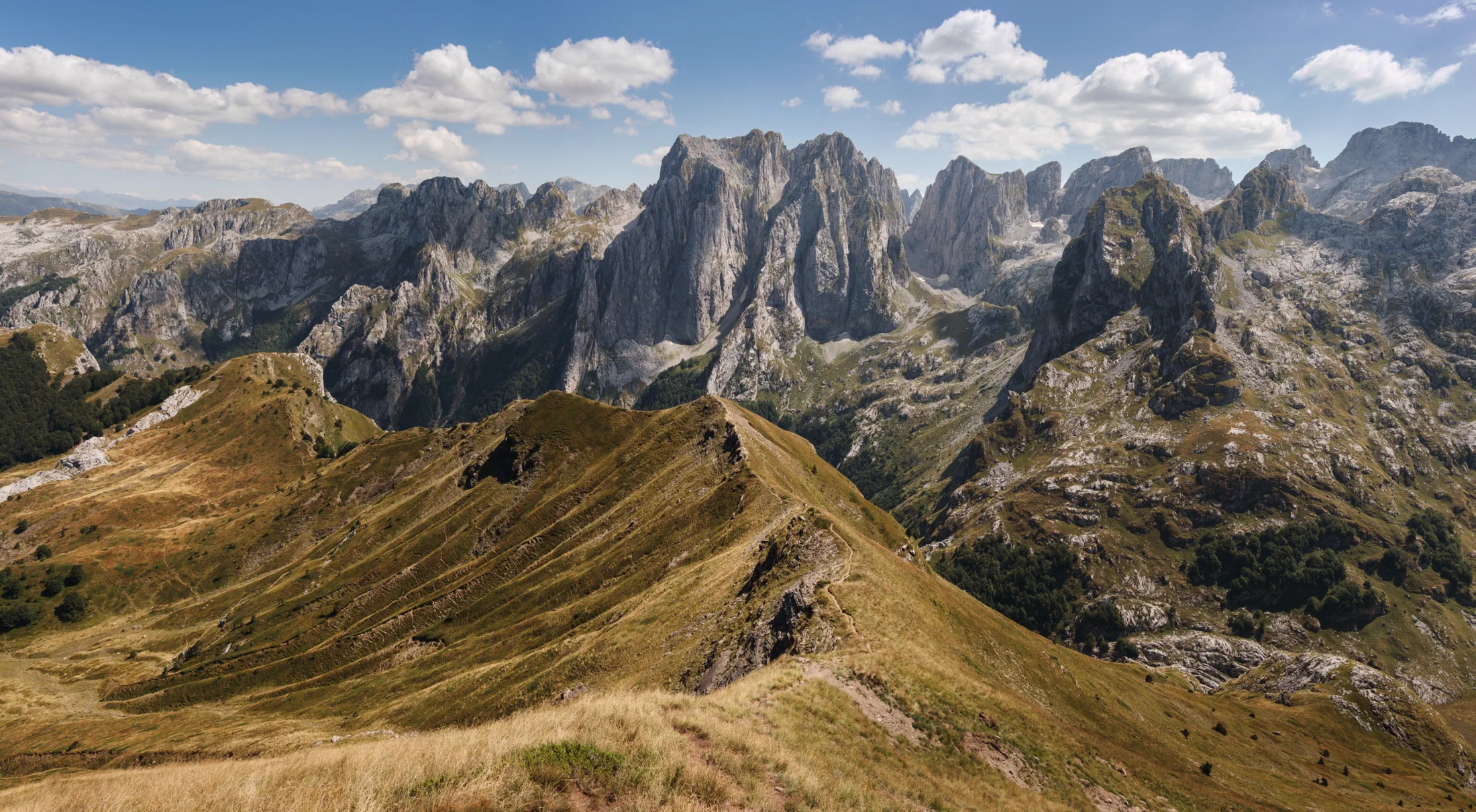 Mountain landscape in a Montenegro national park