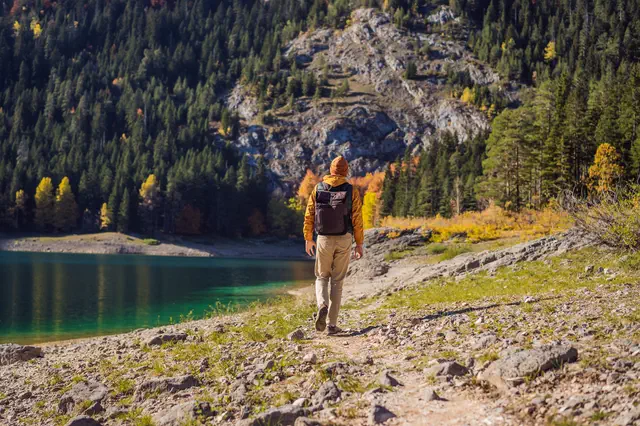 Black Lake beneath Durmitor in Montenegro
